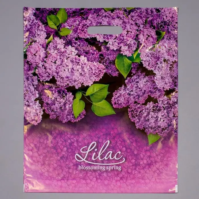 Пакет &laquo;Сирень&raquo;, полиэтиленовый с вырубной ручкой, 45 мкм, 40&times;47 см