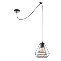 Светильник BayerLux Подвес "Брук" 1x40Вт E27 черный 20х20х120 см