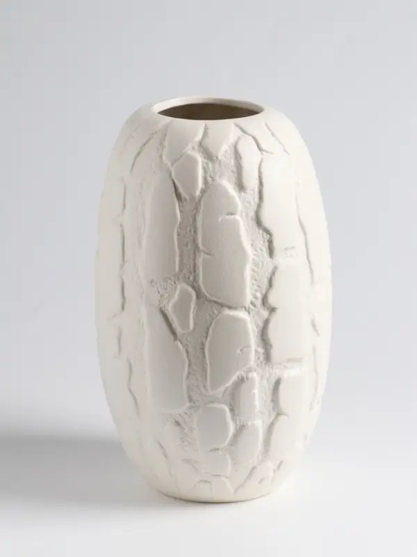 Ваза &laquo;Нуева&raquo;, 22&times;12 см, керамика, белая