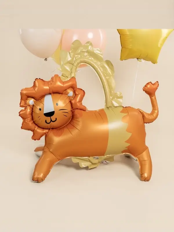 Воздушный шар фольгированный 3D 39" &laquo;Цирк. Смелый лев&raquo;, только под воздух