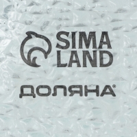 Этажёрка - фруктовница квадратная Доляна &laquo;Акцент&raquo;, 2 яруса, 25&times;22 см, стекло