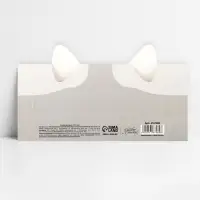 Конверт для денег фигурный &laquo;Котик&raquo;, 17.5 х 8 см