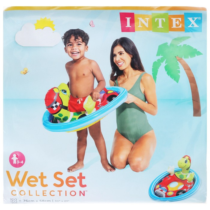 Круг для плавания &laquo;Зверюшки&raquo;, с сиденьем, от 3-4 лет, цвет МИКС, 59570NP INTEX