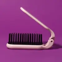 Расчёска массажная, складная, с зеркалом, 3 &times; 10 см, цвет МИКС