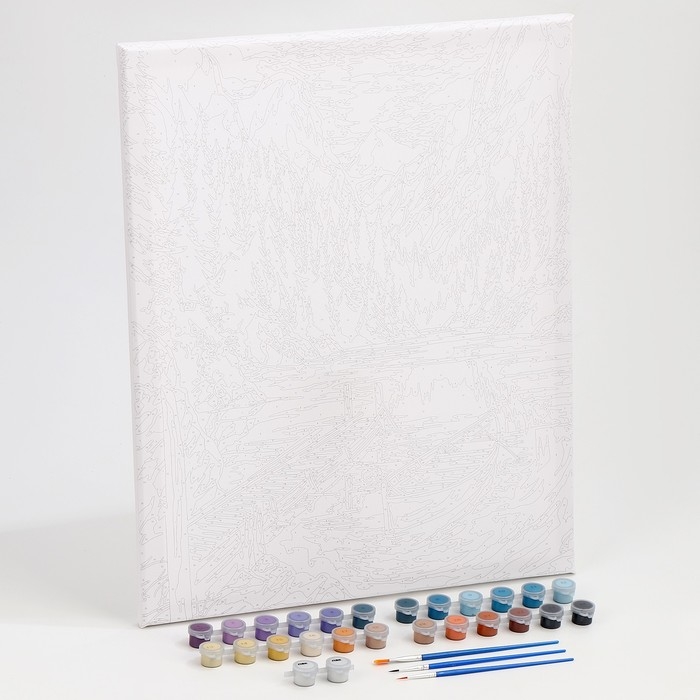 Картина по номерам на холсте с подрамником &laquo;Утро в горах&raquo;, 40 х 50 см