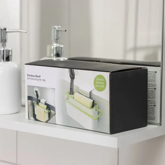 Подставка для ванных и кухонных принадлежностей, 20&times;9&times;9 см, цвет МИКС