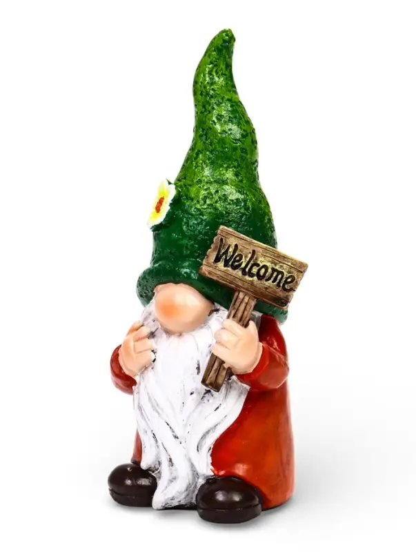 Садовая фигура 10 х 10 х 27 см  "Гном Welcome"