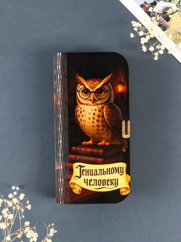 Купюрница "Гениальному человеку" 17х8,5 см