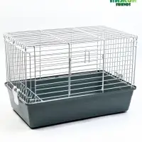 Клетка усиленная для кроликов, 60 х 36 х 40 см, серая