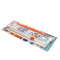 Резак для бумаги роликовый А4, до 3 листов, безопасное лезвие, длина реза 300мм, цвет белый