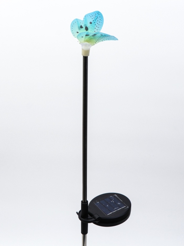 Штекер с подсветкой "Бабочка Клео" зеленая, 8х70см