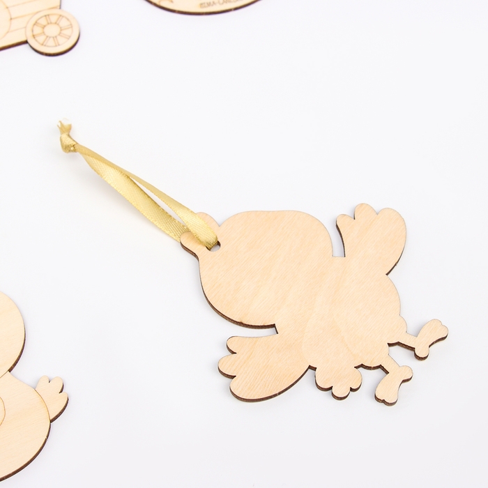 Заготовки для творчества. Роспись по дереву &laquo;Пасха: цыплята&raquo;, 5 шт