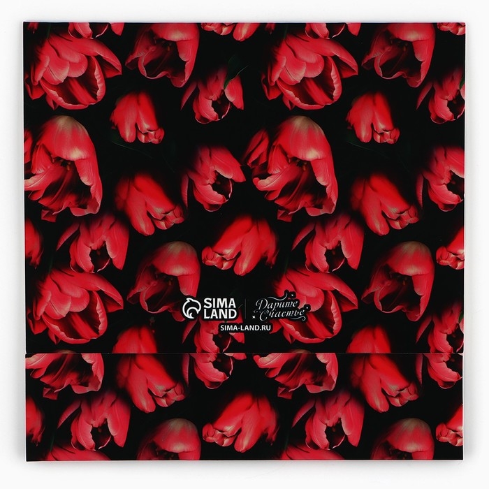 Коробка для сладостей &laquo;Тюльпаны&raquo;, 20 х 15 х 5 см