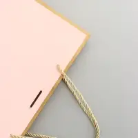 Пакет подарочный, розовый , с бантом, 43 х 32 х 14 см