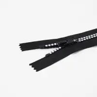 Молния &laquo;Трактор&raquo;, №8, неразъёмная, замок автомат, 18 см, чёрная, белая