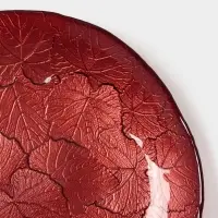 Тарелка "КРАСКИ ОСЕНИ" 21 см, красный цвет