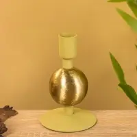 Подсвечник на 1 свечу текстурный "Олива" с 1 сферой 7,5х7,5х11,5 см