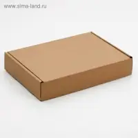 Коробка для пирога, бурая, 32.6&times;22.9&times;4.8 см