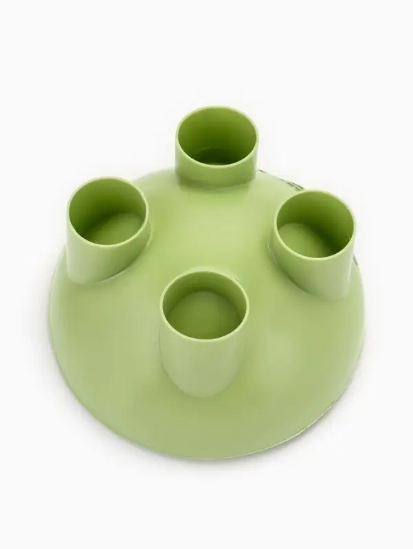 Миска высокая для животных  400 мл, зелёная