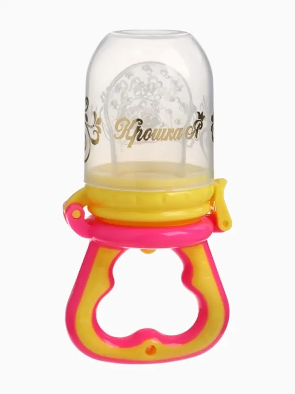Ниблер (соска для прикорма), с силиконовой сеточкой "Принцесса", цвет розовый