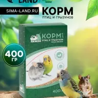 Корм "Пижон" просо жёлтое, для птиц и грызунов, 400 г