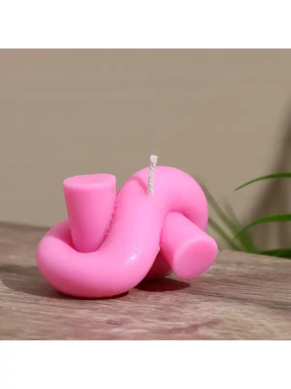 Свеча Свеча "Узелок" 8х5х5 см, соевый воск МИКС