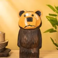 Сувенир "Мишка" дерево 16х14х30 см