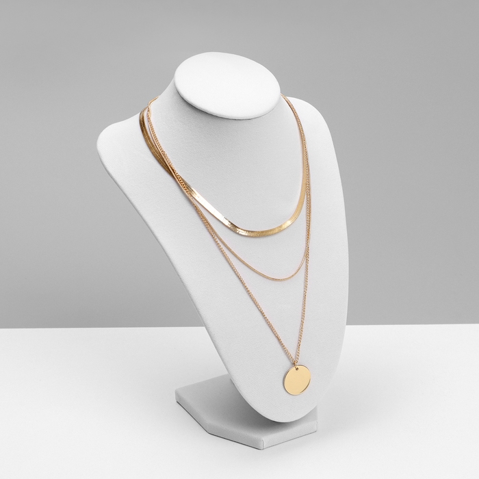 Бюст для украшений, 17 &times; 11 &times; 25 см, цвет белый