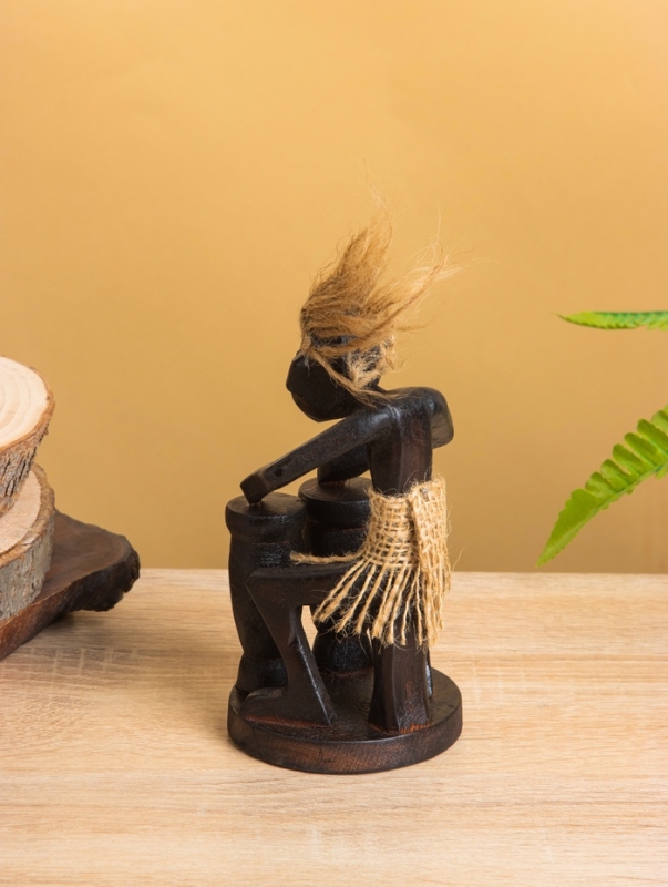 Сувенир &laquo;Абориген барабанщик&raquo;, 7&times;7&times;15 см, дерево