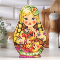 Доска разделочная сувенирная &laquo;Матрёшка. Любимой дочке&raquo;, 14,9&times;23 см