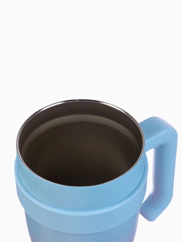 Термокружка с трубочкой 900 мл, сохраняет тепло 6 ч