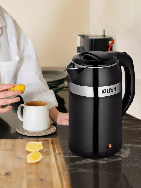 Чайник электрический металлический КТ-6646 - 2.3 л