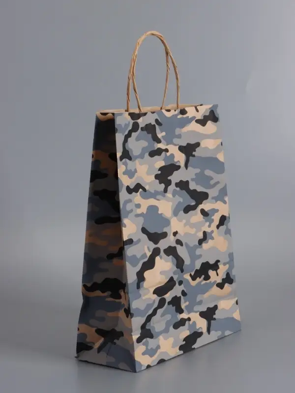 Пакеты подарочные, 23 Февраля , 24 х 10,5 х 32 см , набор 4 шт