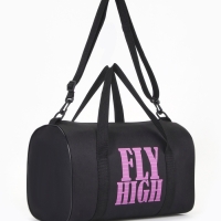 Сумка спортивная женская, TEXTURA, маленький размер, цвет чёрный