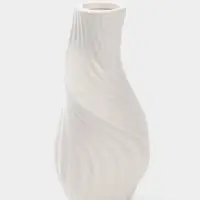 Ваза настольная керамика "Пласидо" 18х8 см, белый