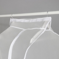 Чехол для одежды Доляна, плотный, объёмный, 60&times;90&times;50 см, цвет белый