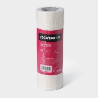 Салфетки для уборки Доляна, рулон, многоразовые, безворсовые, 50 шт, 25&times;25 см, цвет белый