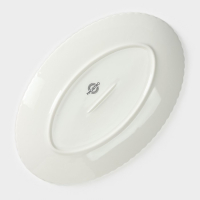 Блюдо фарфоровое овальное Magistro &laquo;Лакомка&raquo;, 30&times;20&times;1,5 см, цвет белый