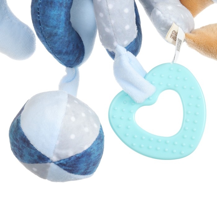 Растяжка - спираль с игрушками дуга на коляску / кроватку для малышей &laquo;Мишка&raquo;, Mum&Baby