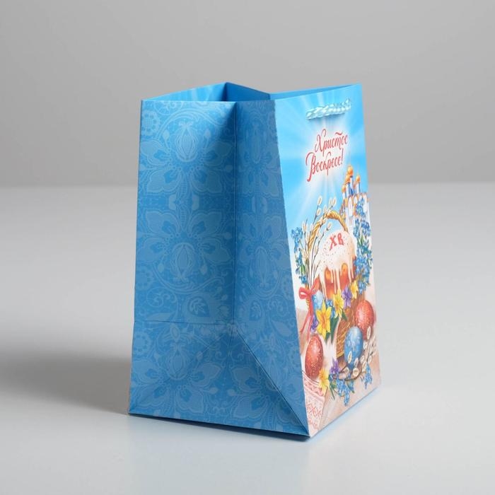 Пакет подарочный, упаковка, &laquo;Христос Воскресе&raquo;, 10 х 16 х10 см