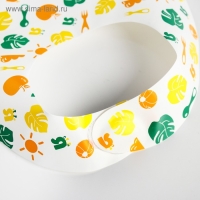 Нагрудник для кормления &laquo;Апельсин&raquo; непромокаемый на липучке