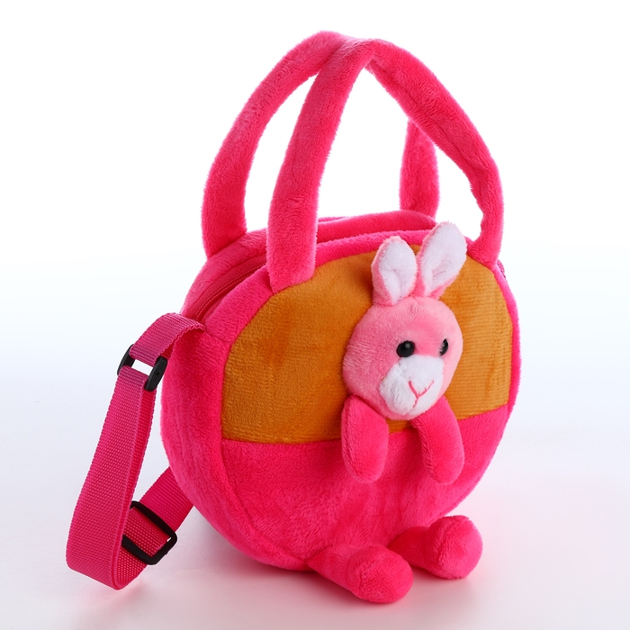 Сумка детская на молнии &laquo;Выбражулька&raquo;, цвет малиновый