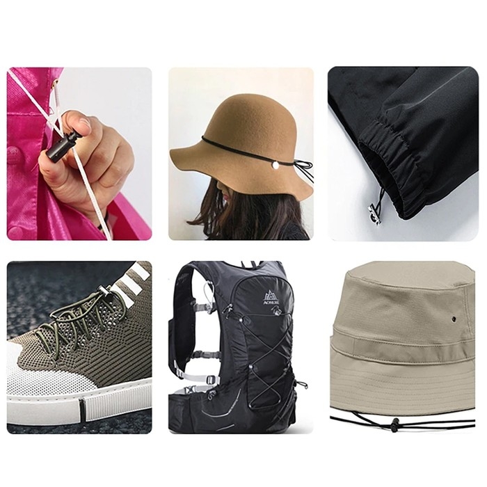 Резинки шляпные, 2 мм, 7 &plusmn; 0,5 м, 4 шт, цвет белый