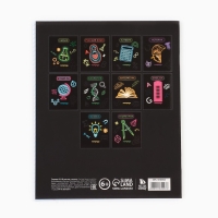 Предметная тетрадь А5, 48 л на скрепке &laquo;Неон. История&raquo; Софт тач лам, 3D лак