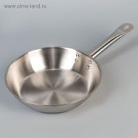 Сковорода &laquo;Общепит&raquo;, d=24 см, толщина корпуса 0,6 мм, дно 3,5 мм, с теплораспределительным слоем, индукция