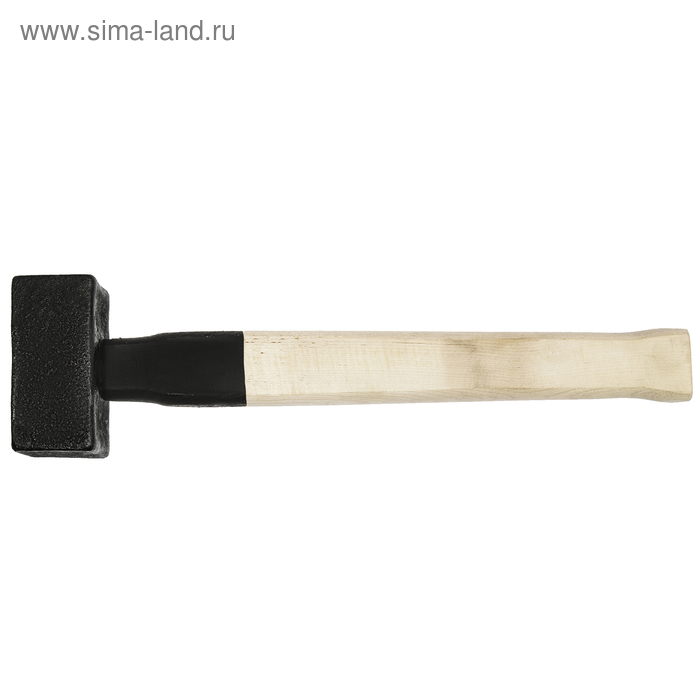 Кувалда литая ЛОМ, 3 кг, деревянная рукоятка