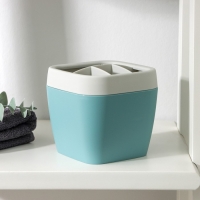 Подставка для зубных щёток &laquo;Эллиса&raquo;, цвет бирюзовый