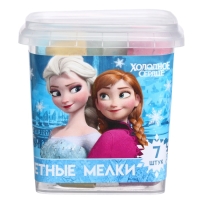 Набор цветных мелков Холодное сердце , 7 цветов