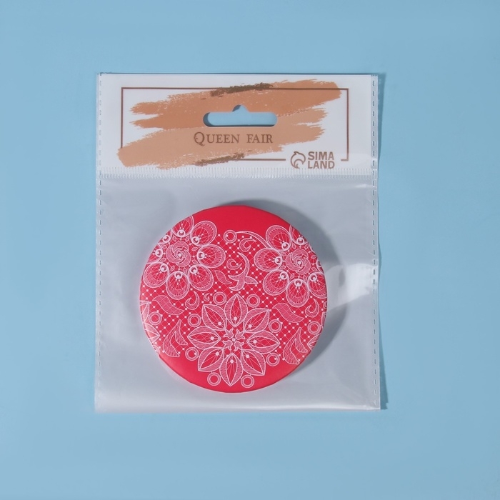 Зеркало складное &laquo;Кружево&raquo;, d = 7,5 см, рисунок МИКС