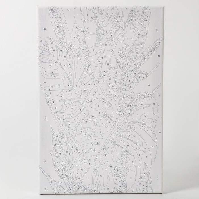 Картина по номерам с подрамником и поталью &laquo;Тропики&raquo;, 20 х 30 см